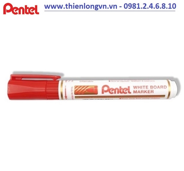 Bút viết bảng đổ mực Pentel - MW45 màu đỏ