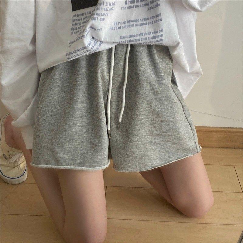 Quần Thun Short In Mặc Cười Nam Nữ Cặp Đôi HOT RẺ ĐẸP Quần Unisex Trơn Kiểu Đùi Lửng ulzzang - Couple Siêu Xinh