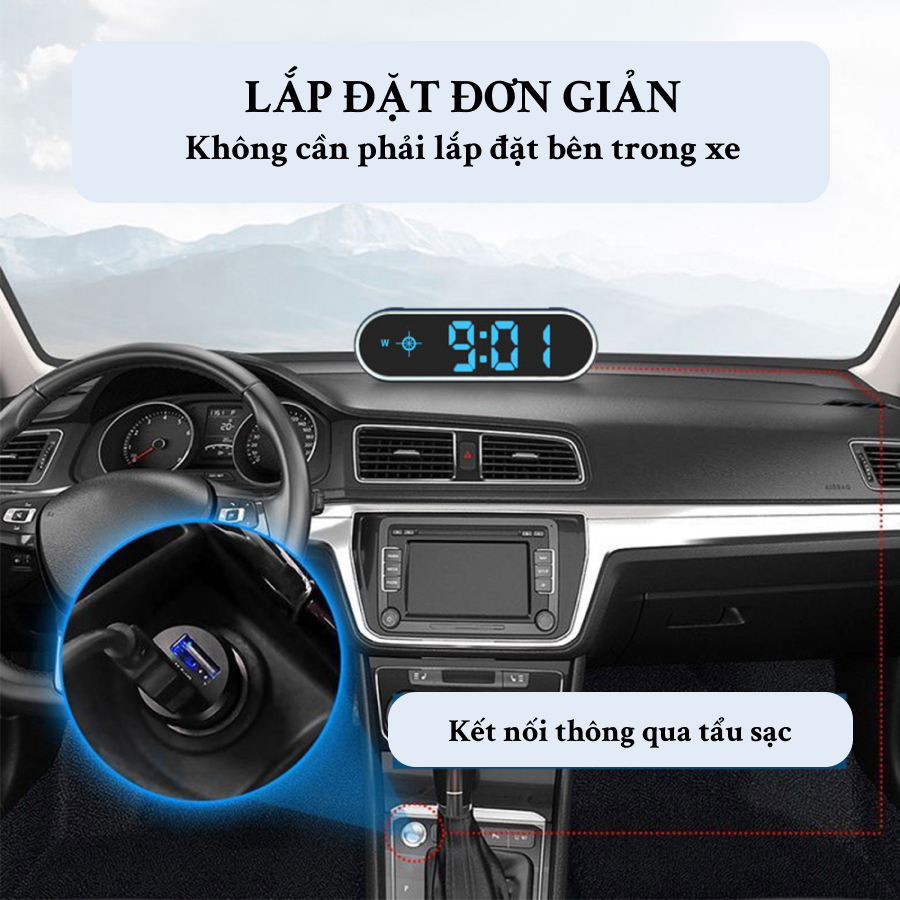 Bộ Hiển Thị Tốc Độ HUD G60 Sử Dụng GPS | Bộ Hiển Thị Tốc Độ Sử Dụng GPS, Đa Dạng Chức Năng, Dễ Dàng Sử Dụng Với Cổng USB