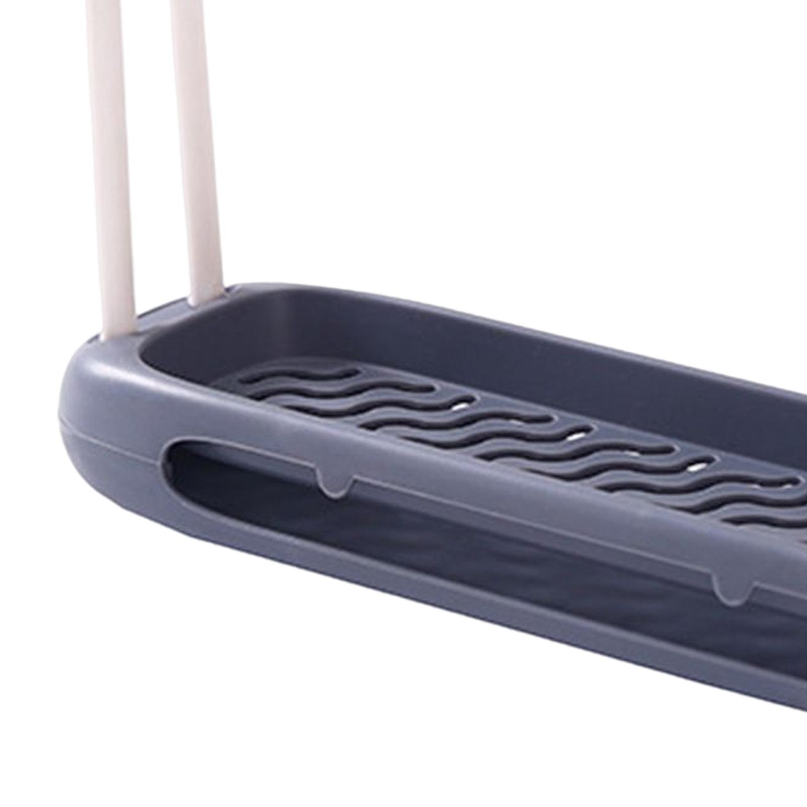 Kitchen Sink Sponge holder Caddy Organizer Dark Gray