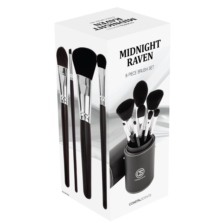 Bộ cọ Coastal Scents Midnight Raven Brush Set