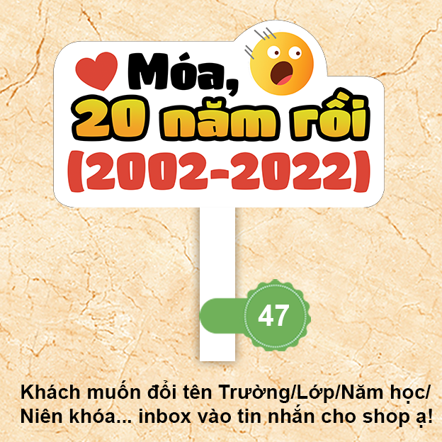Bảng hashtag chụp ảnh họp lớp, kỷ yếu học sinh MS 47