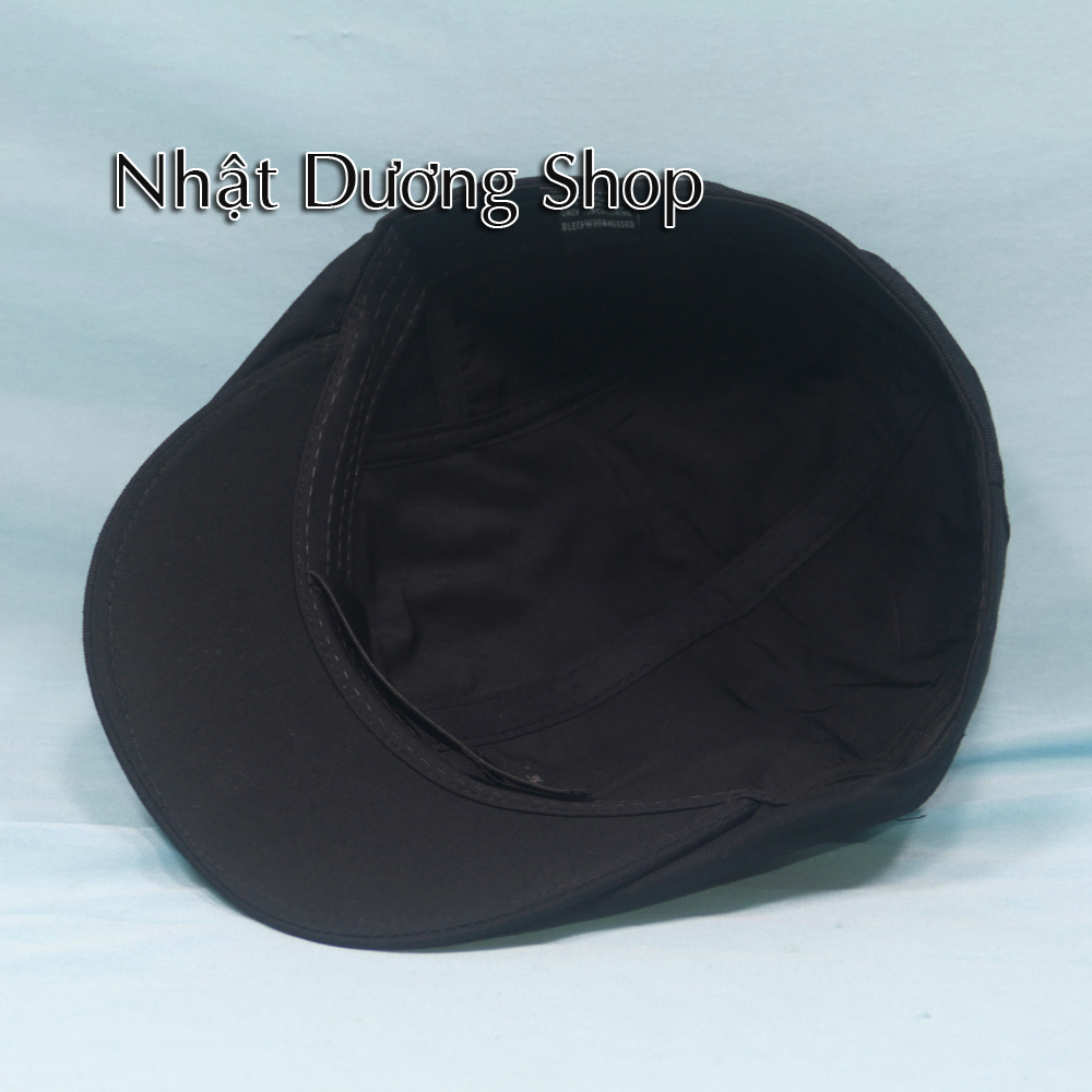 Nón Nón mỏ vịt, Nón Beret, Mũ bê rê bít đuôi vòng đầu từ 55-58cm thêu chữ