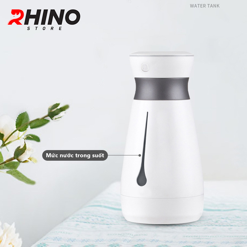 Máy phun sương xông tinh dầu tạo ẩm cao cấp Rhino H103 dung tích 1000ml, không gây tiếng ồn, tích hợp đèn ngủ RGB nhiều màu, có chế độ tự ngắt - Hàng chính hãng