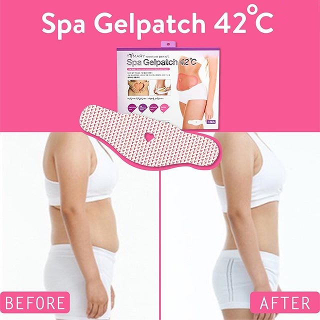 Hộp 5 Miếng dán tan mỡ bụng Spa Gelpatch 42°C - Hàn Quốc