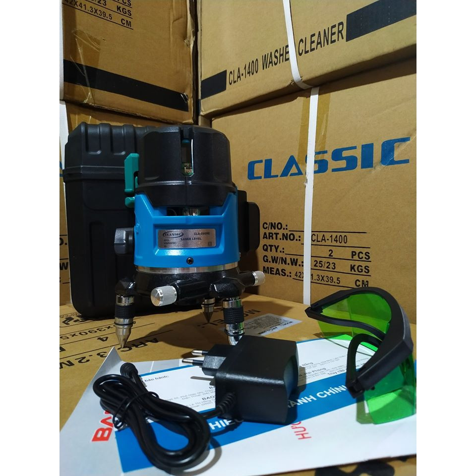 MÁY CÂN BẰNG CÂN MỰC LASER CLASSIC 5 TIA XANH CLA-05GRE (DÒNG CAO CẤP NEW CÓ CHÂN 1M2)