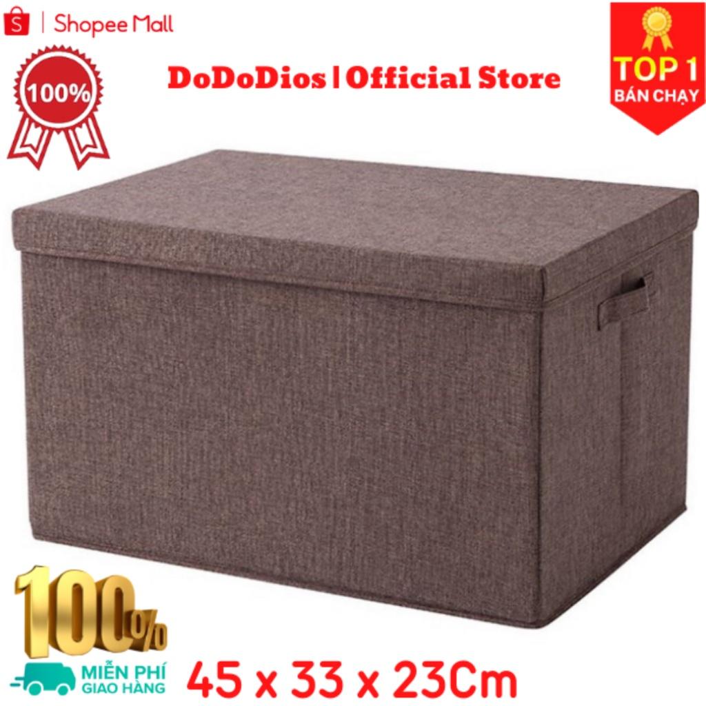 hộp vải đựng đồ lót có nắp 45x34x24cm TD3A - chính hãng DoDoDios