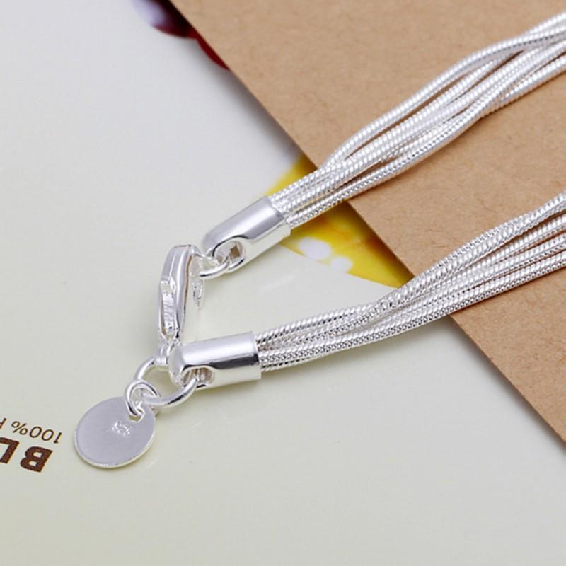 Vòng đeo tay mạ bạc 925 thiết kế thanh lịch dành cho nữ