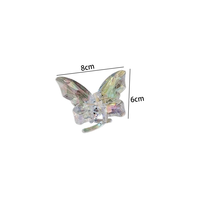 Kẹp tóc con bướm pha lê solid - Kẹp tóc càng cua con bướm phong cách Hàn Quốc - Kẹp tóc đẹp cho lady -KB2