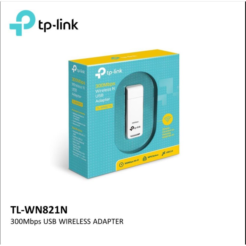 TP-Link  TL-WN821N - USB Wifi Chuẩn N Tốc Độ 300Mbps - Hàng Chính Hãng