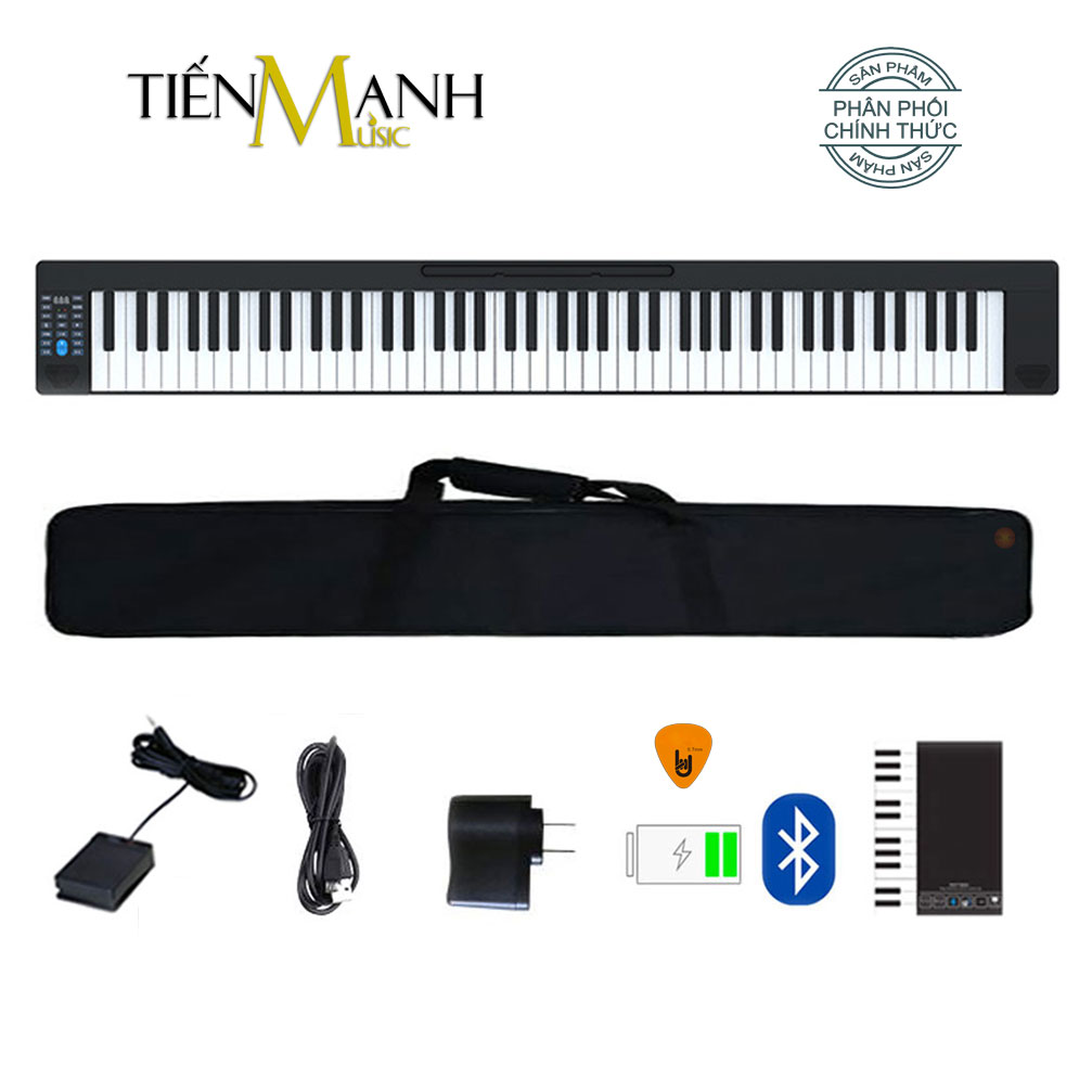 Đàn Piano Điện Konix PJ88Z - 88 Phím cảm ứng lực Midi Keyboard Controllers PJ88 Hàng Chính Hãng - Kèm Móng Gẩy DreamMaker