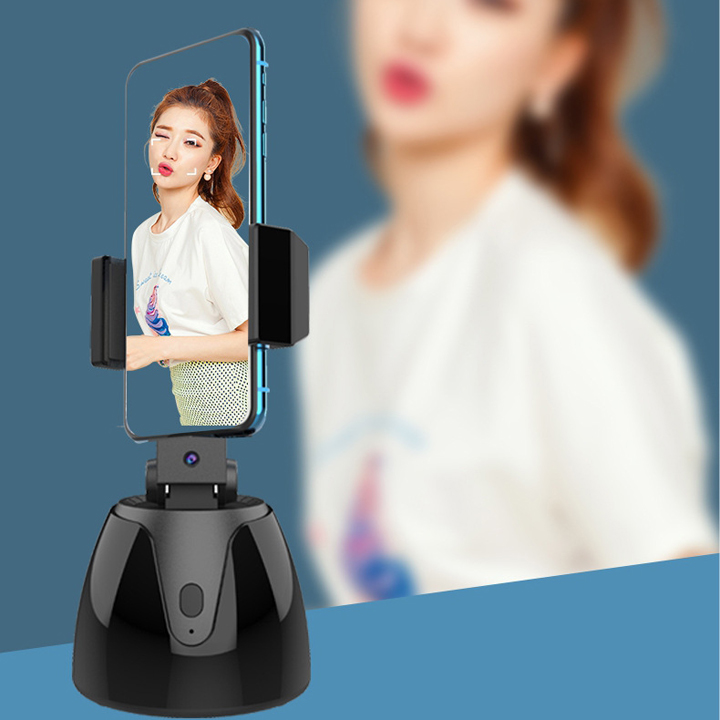 Giá đỡ điện thoại TỰ ĐỘNG xoay 360 độ chụp ảnh quay phim tik tok - T0117