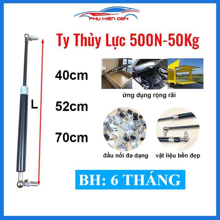Ty thủy lực chịu tải 500N-50kg dài 40cm/52cm/72cm, thanh chống ben hơi hỗ trợ chống cửa công nghiệp