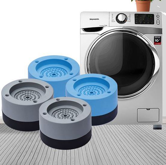 Sét 4 tấm chân kê máy giặt, tủ lạnh chống rung, chống ồn bằng silicon đặc cao cấp giúp tăng tuổi thọ sản phẩm gia dụng nhà bạn KHUYẾN MÃI SỐC