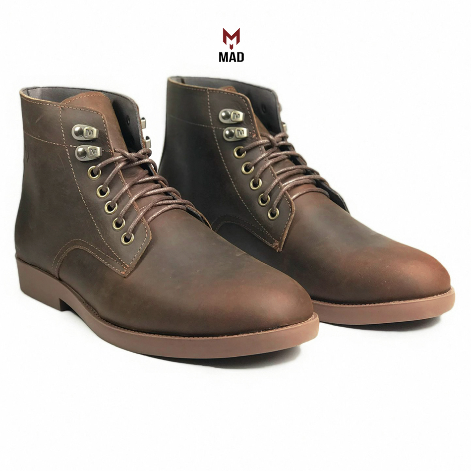 Giày cao cổ nam Desert Plain Iron Boots MAD da lộn cao cấp chính hãng bảo hành trọn đời