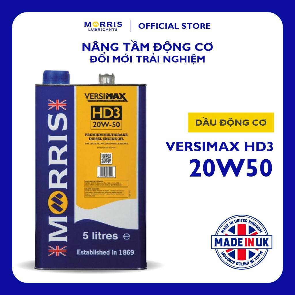 Dầu Nhớt Cao Cấp Cho Động Cơ Diesel Công Suất Lớn - Morris Lubricants Versimax HD3 20W-50 / Can 5L