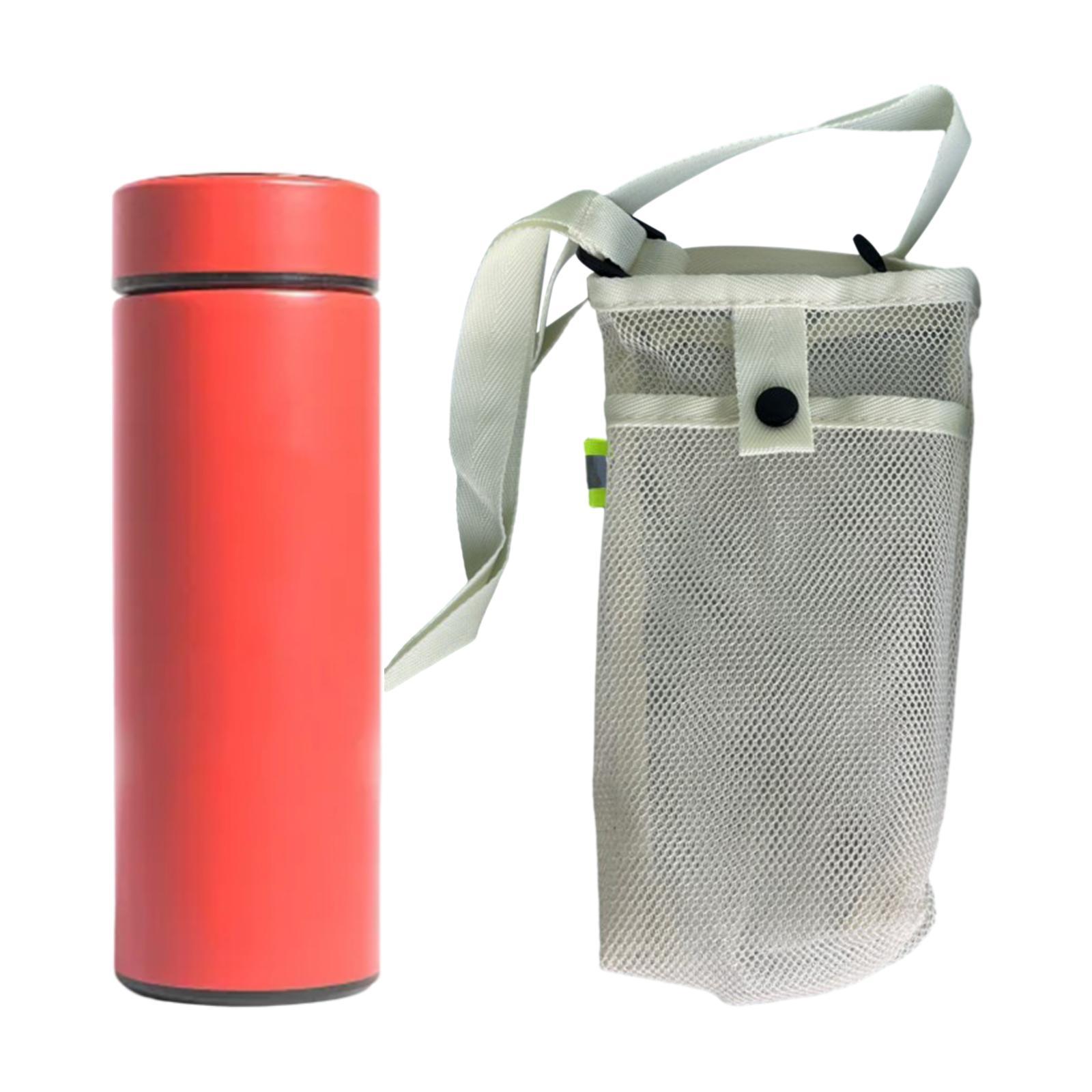 Water Bottle Pouch Crossbody Storage Bag Foldable Water Bottle Carrier