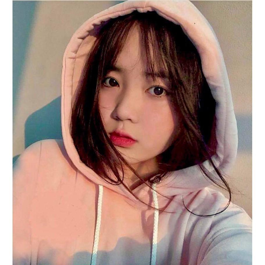 Hoodie trơn unisex - Hồng phấn