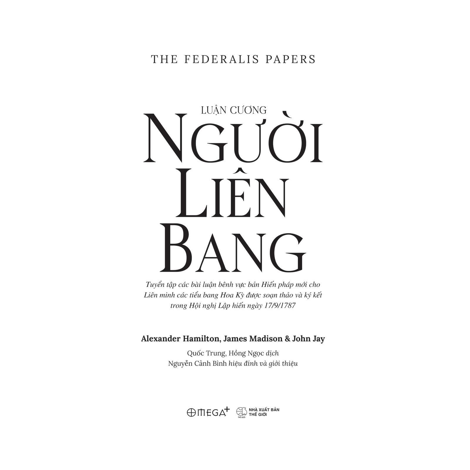 Luận Cương Người Liên Bang - Bản Quyền