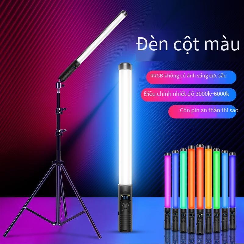Phong cách mới nhất cầm tay rgb lấp đầy ánh sáng màu ánh sáng trực tiếp chụp ảnh đèn led chụp ảnh trong nhà internet người nổi tiếng mỏ neo chiếu sáng selfie tại nhà