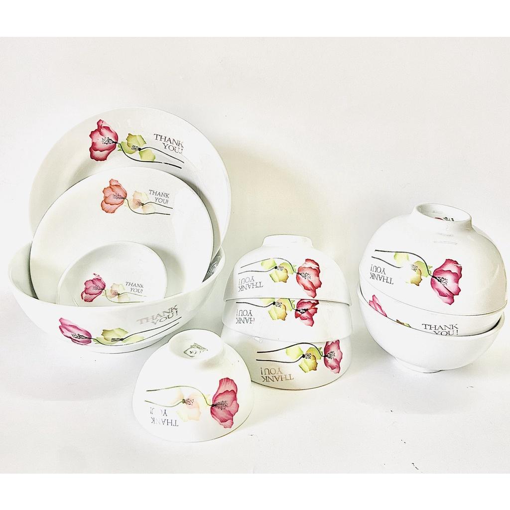 Bộ đồ ăn 11 món bát, đĩa, tô, chén gốm sứ cao cấp ,bộ tô chén,bộ bát đĩa gốm sứ cao cấp
