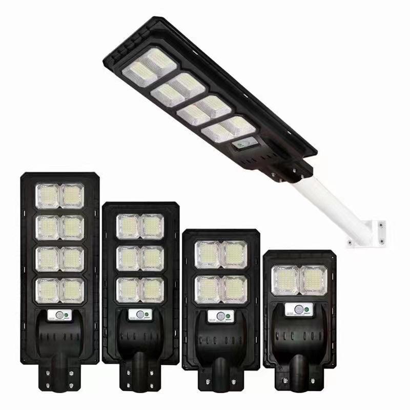 Đèn năng lượng mặt trời liền thể,tặng kèm bộ cán,ốc vít nở,điều khiển từ xa