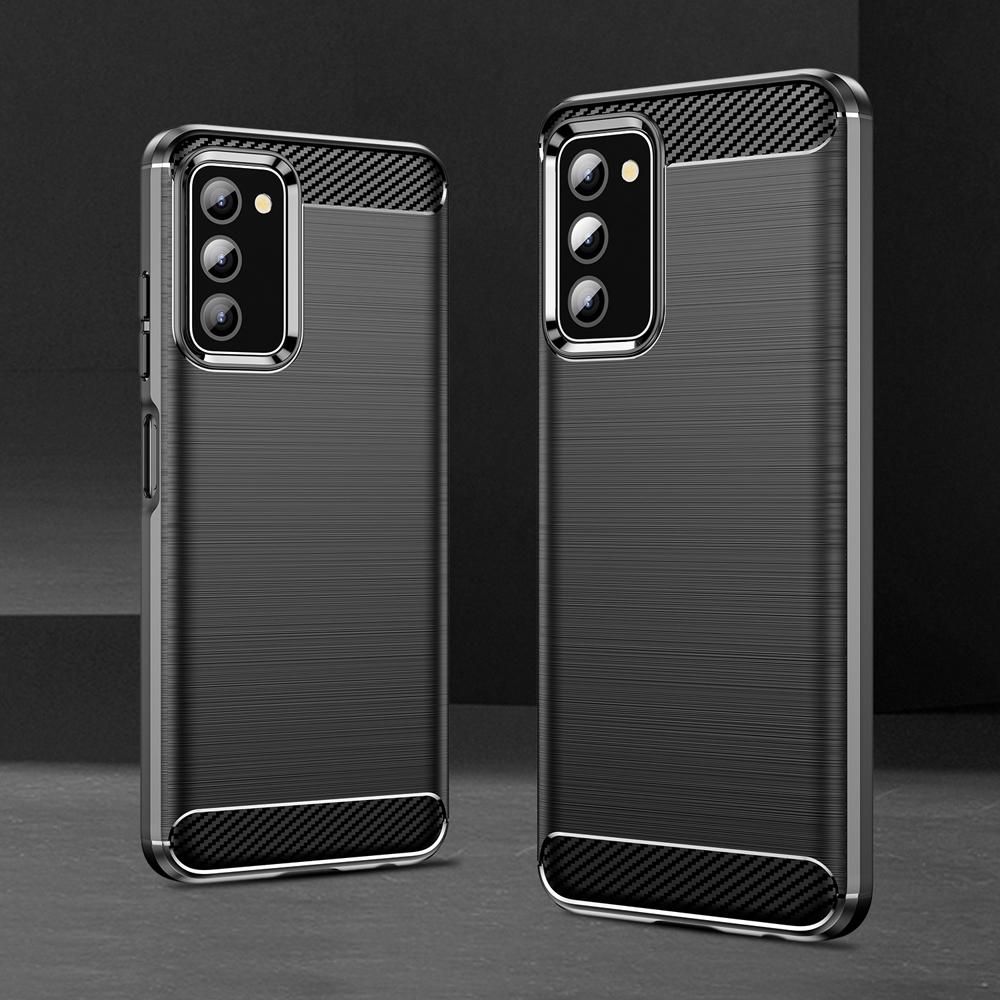 Ốp lưng dành cho Samsung A03S ốp silicone mềm Carbone phay xước chống sốc chống vân tay