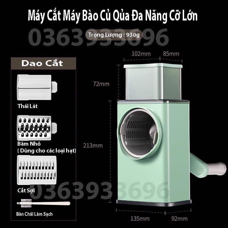 MÁY CẮT, THÁI RAU CỦ 4 LƯỠI TIỆN LỢI