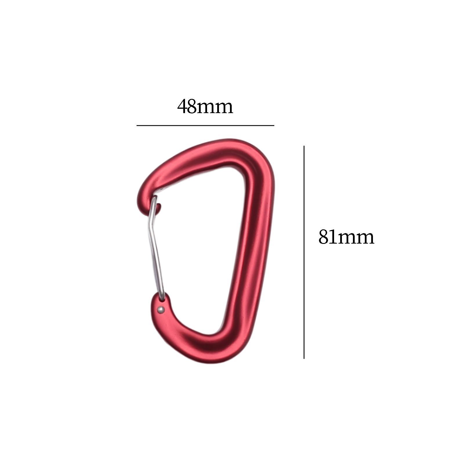 Carabiner Clip Heavy Duty Caribeaners Hardware Metal Spring Snap Hook Climbing Carabiner D Shaped Carabiner for Backpack Fishing Harness