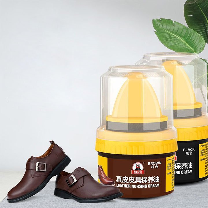 Xi Đánh Bóng Giày Da Làm Bóng Nhanh Đồ Da, Xi Kem Dưỡng Da Có Đầu Mút Hỗ Trợ - HÀNG CHÍNH HÃNG MINIIN