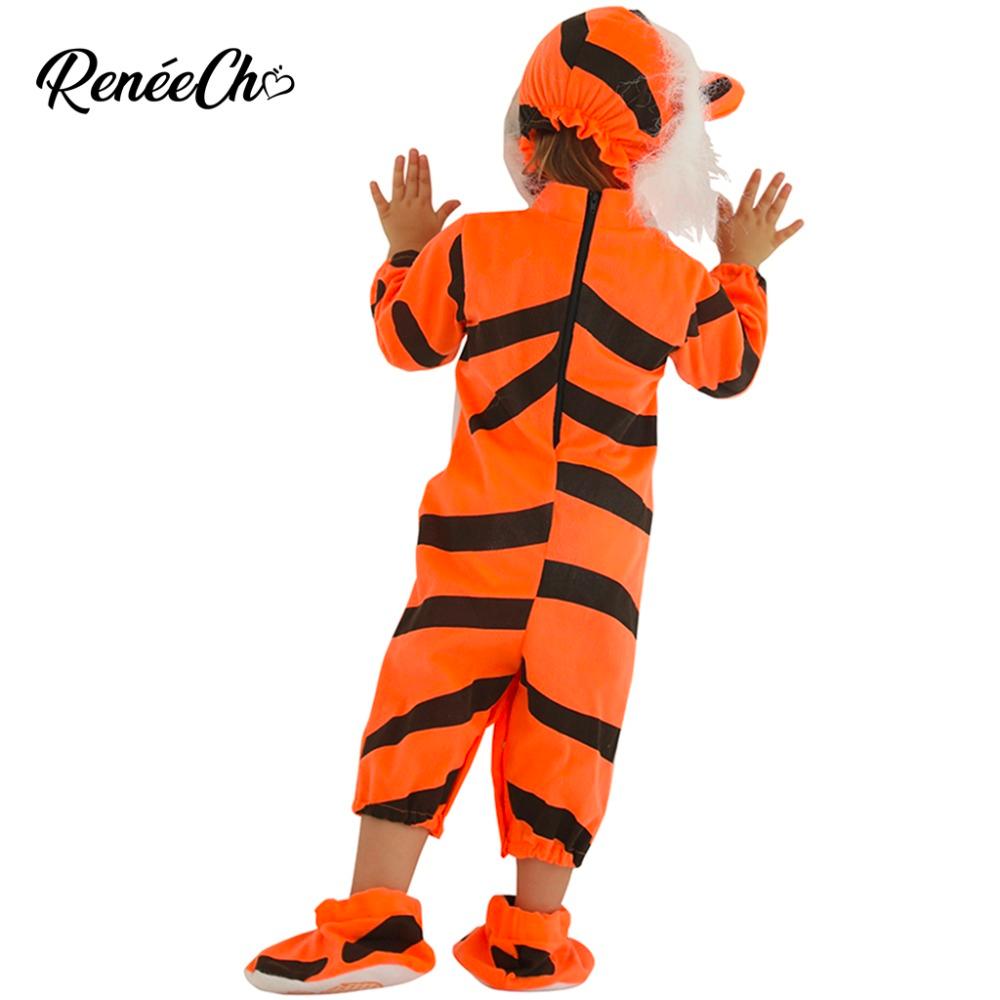 2018 Halloween Trang Phục Cho Trẻ Em Trẻ Sơ Sinh Hổ Trang Phục Bé kigurumi Onesie Mùa Đông Động Vật Cosplay Jumpsuit Giày Mũ Toàn Bộ