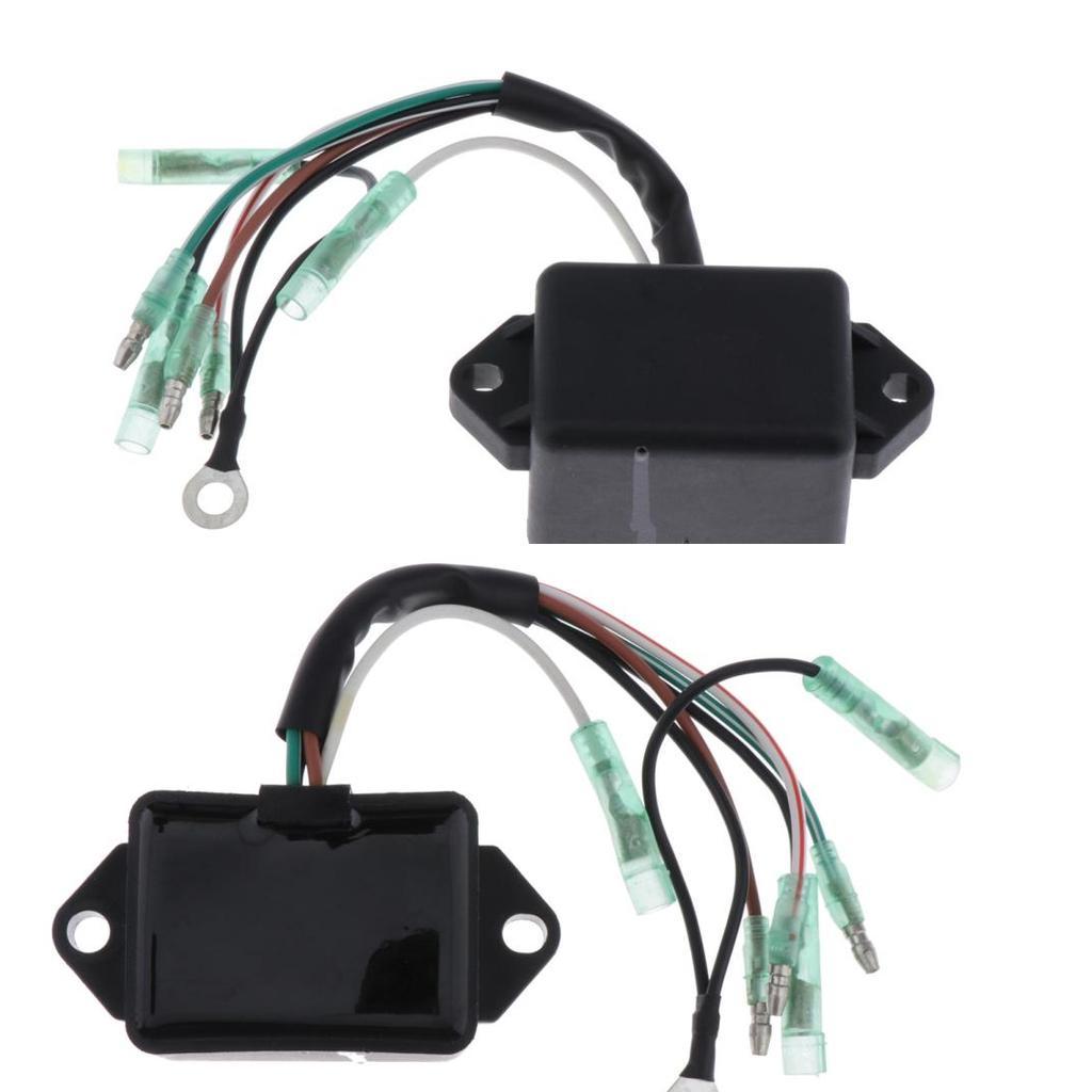 2 Pieces Outboard Motor Pack CDI Unit for 2 Stroke 4HP 5HP 1998-2002