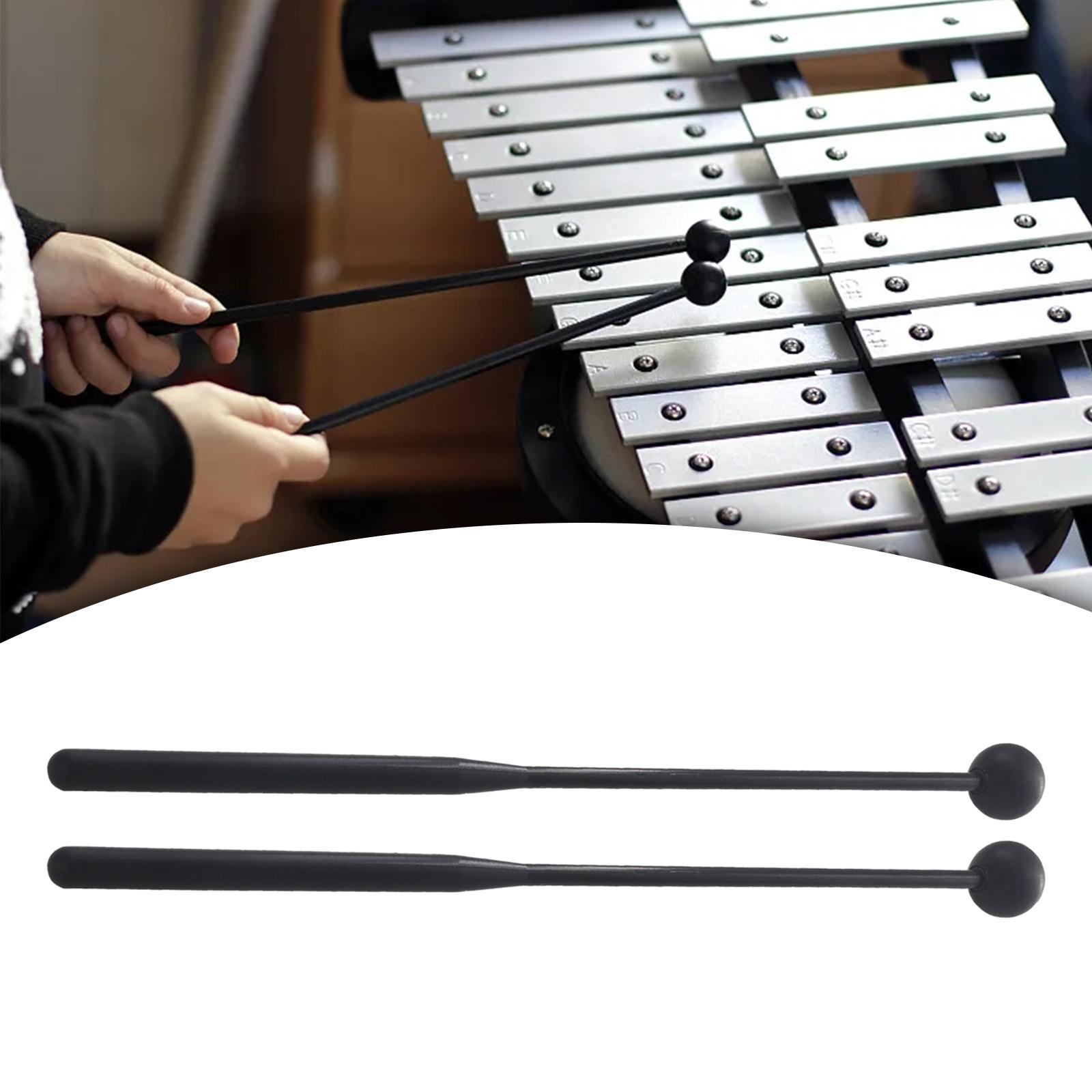 2Pcs Drum Mallet Portable Percussion Drumsticks for Yoga Timpani Performance