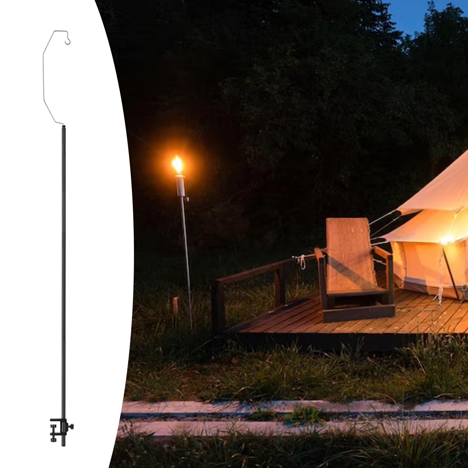 Multifunction Camping Light Stand Hook Lamp Holder for Backpacking Hiking
