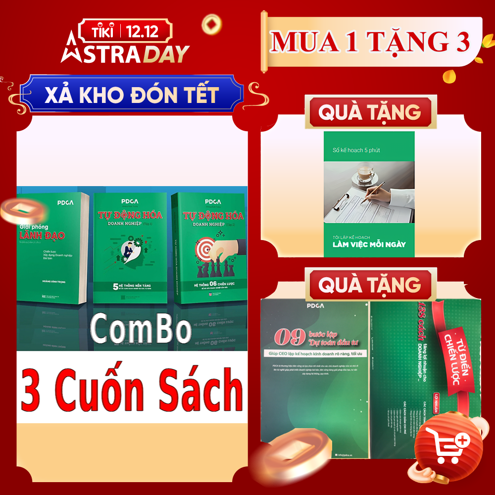 Combo 3 sách ( Tự Động Hóa Doanh Nghiệp tập '1 +2' + sách Giải Phóng Lãnh Đạo)