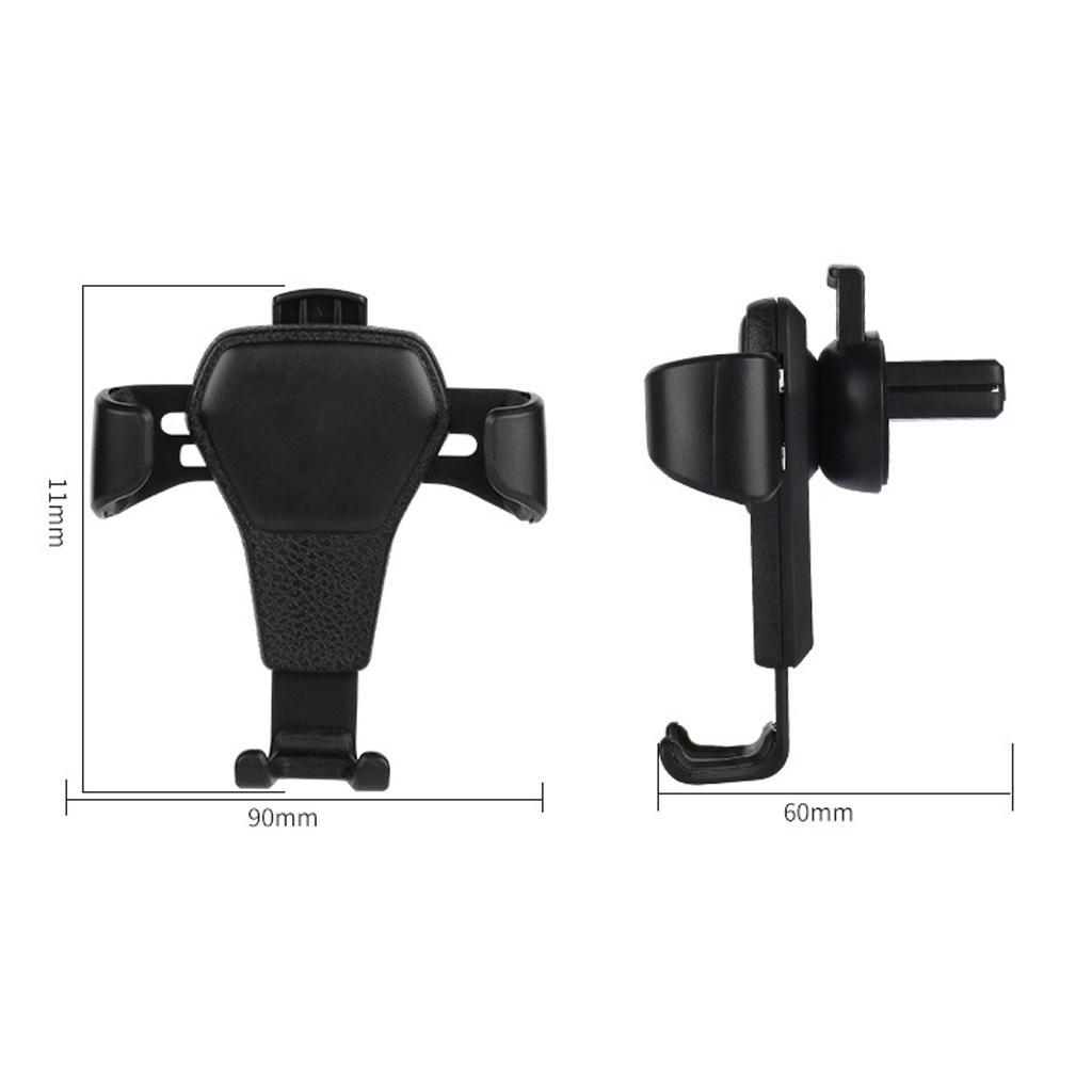 Universal Leather Grain Pattern Gravity Car Phone Holder Clip Air Vent Mount Stand Car Holder