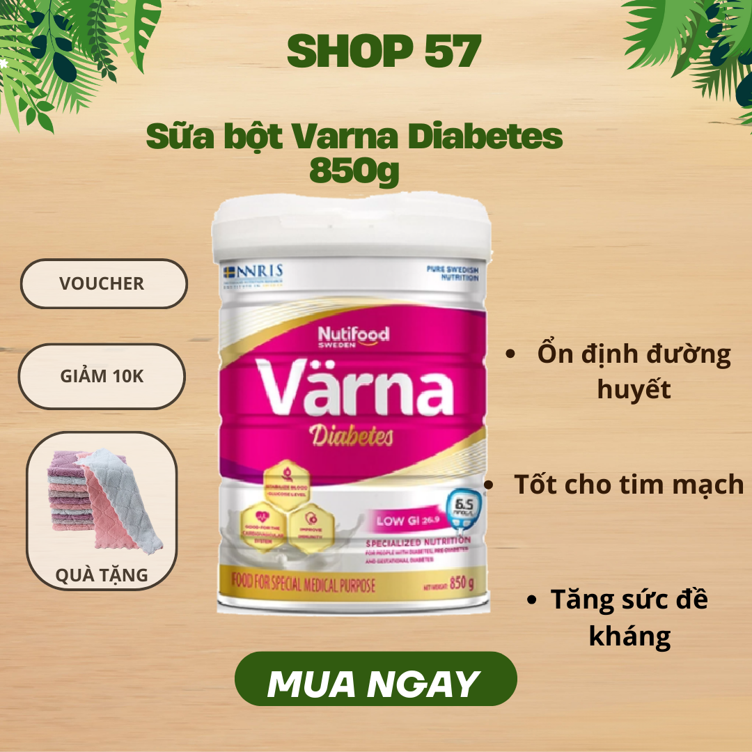 Sữa Bột Varna Complete Nutifood 850g – Dinh Dưỡng Tăng Cường Cho Người Ốm &amp; Người Cao Tuổi