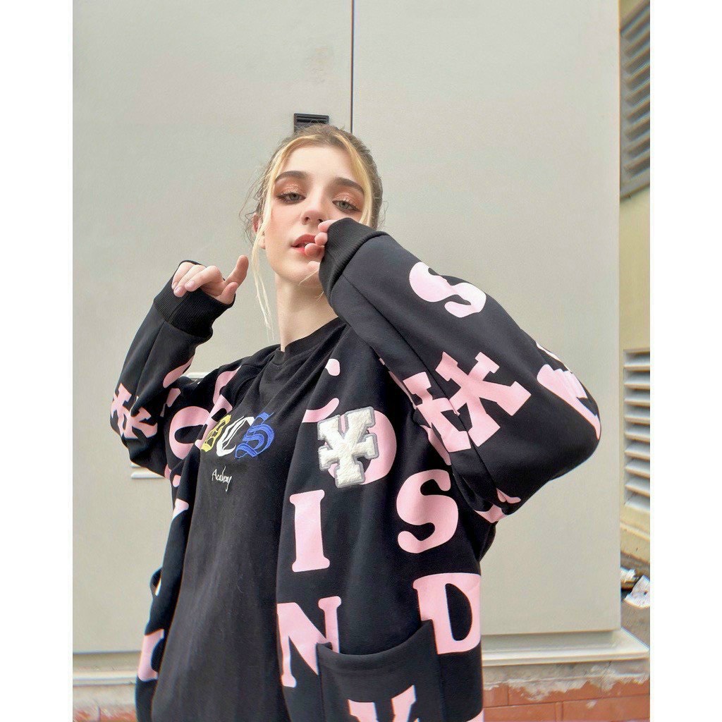 Áo khoác bomber nỉ nút