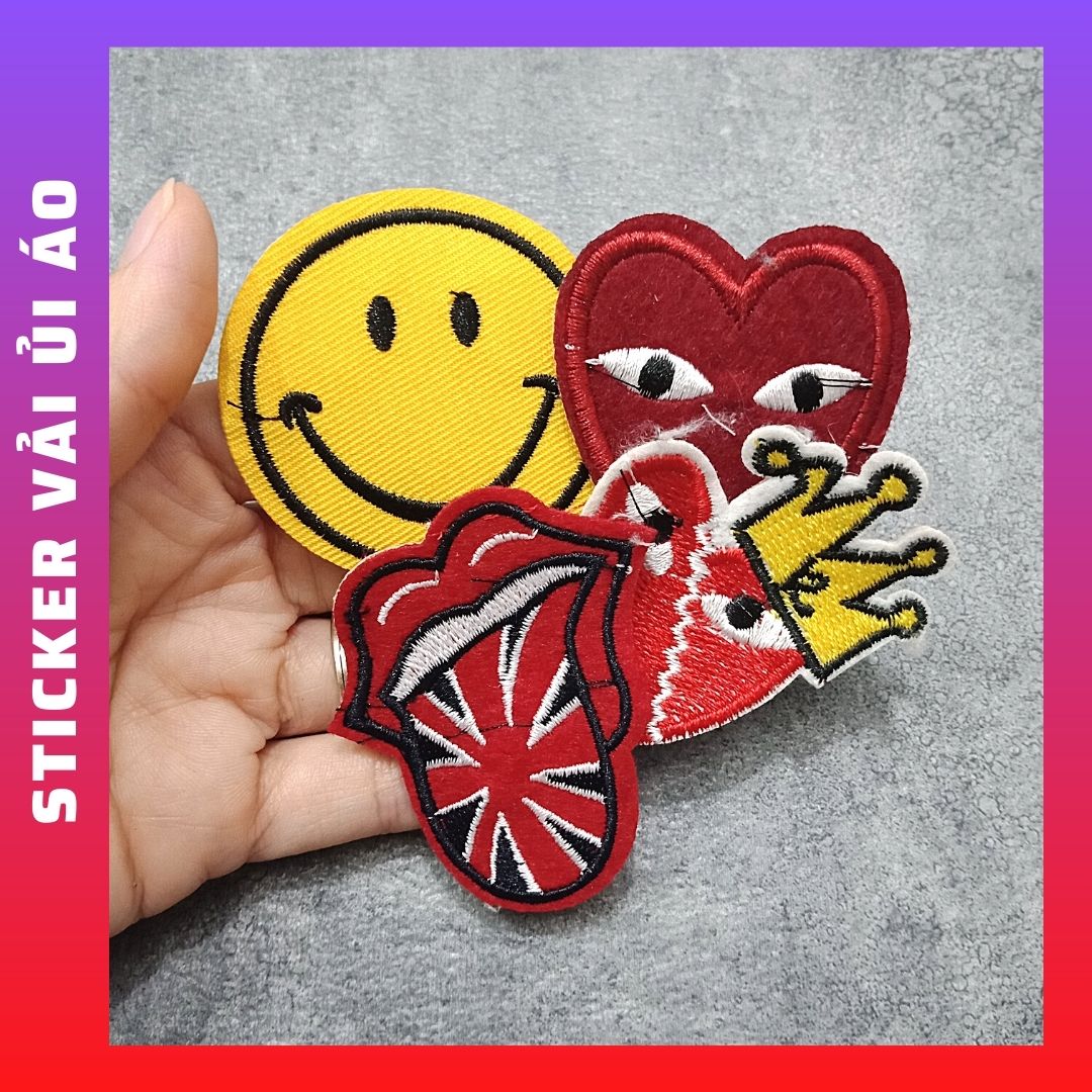 Sticker Patch Ủi Quần Áo,BALO phụ kiện thời trang dùng để trang trí quần áo !