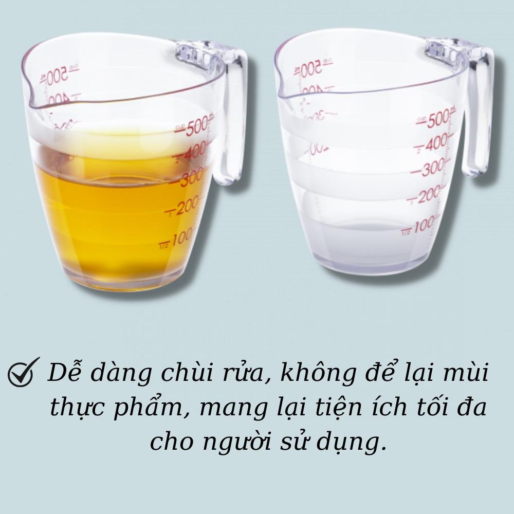 Cốc đong , YOKO INOCHI Việt Nam nhựa định lượng 500ml dung dịch dùng trong nấu ăn pha chế nhựa nguyên sinh