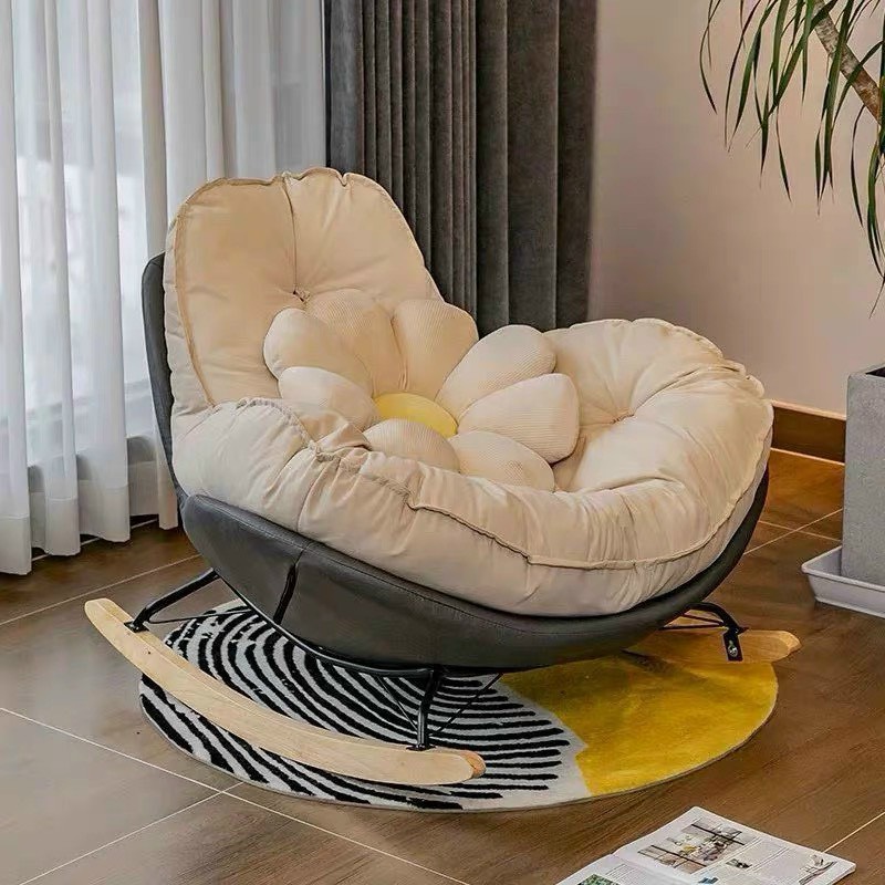Ghế đu nằm ngủ, đọc sách đơn phong cách châu Âu Tundo dành cho bán công, phòng khách, phòng ngủ thoải mái