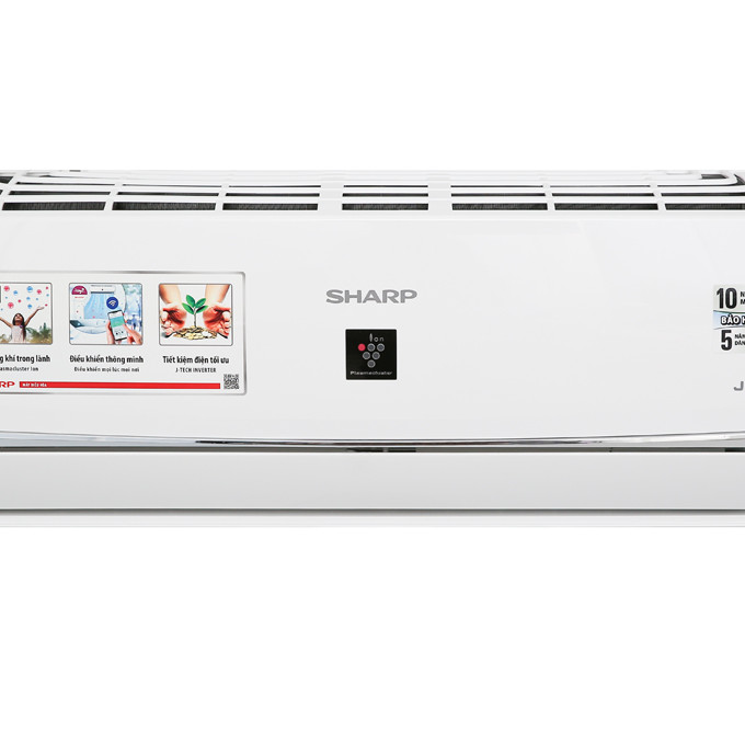 Máy lạnh Sharp Inverter 1.5 HP AH-XP13WHW Mẫu 2019 - Hàng Chính Hãng