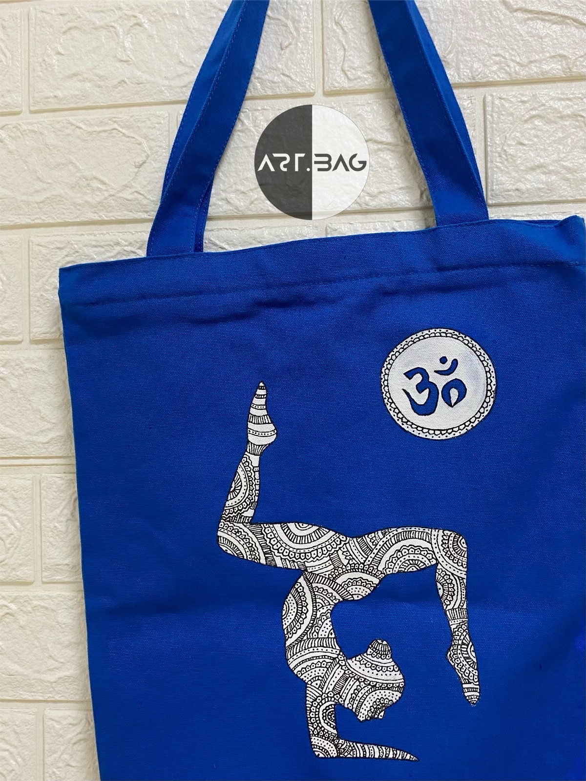 Túi handmade - Yoga họa tiết hoa