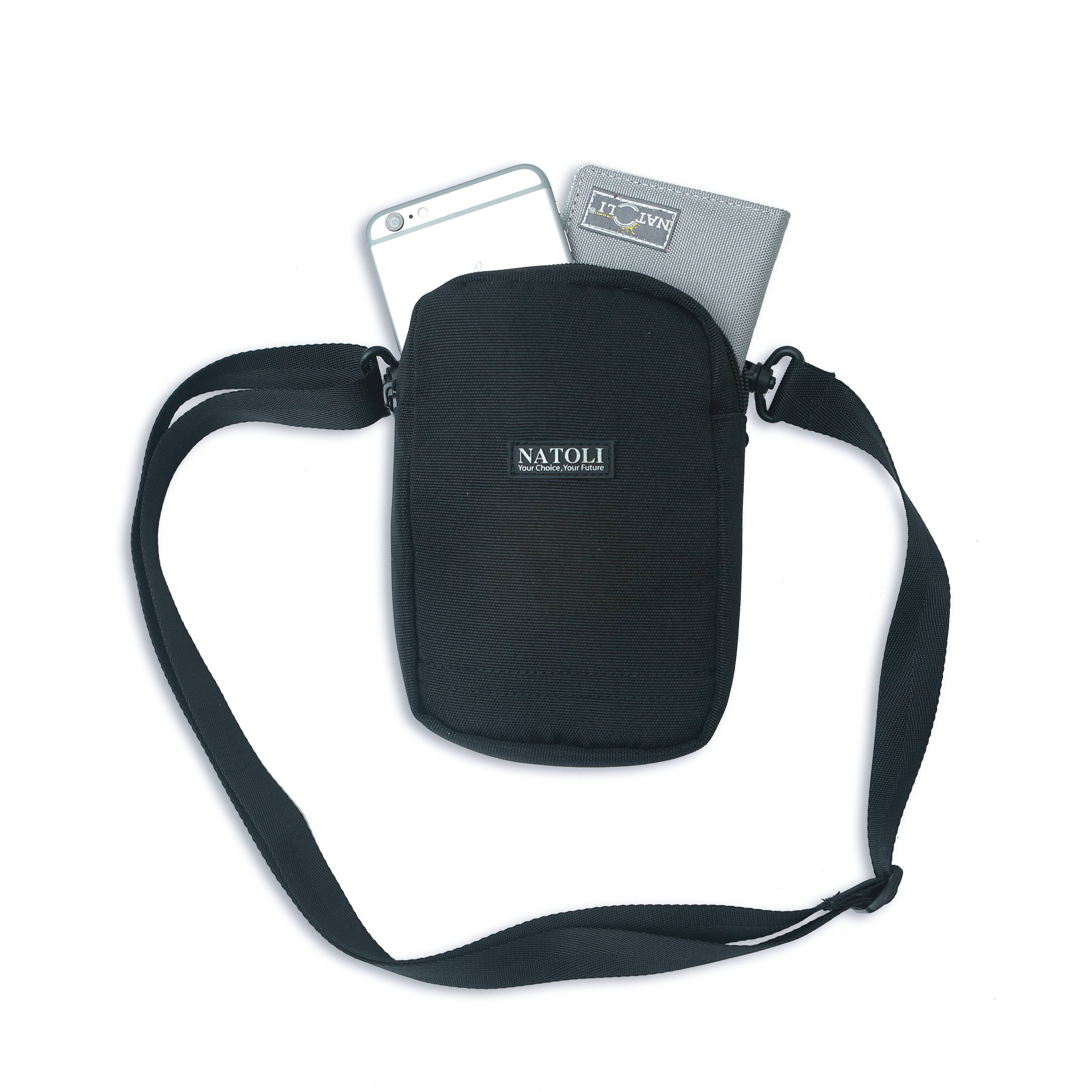 Túi đeo chéo nữ thương hiệu Natoli  mini cute, đựng điện thoại, nhiều ngăn, cao cấp BST Mini Daily Crossbag T3