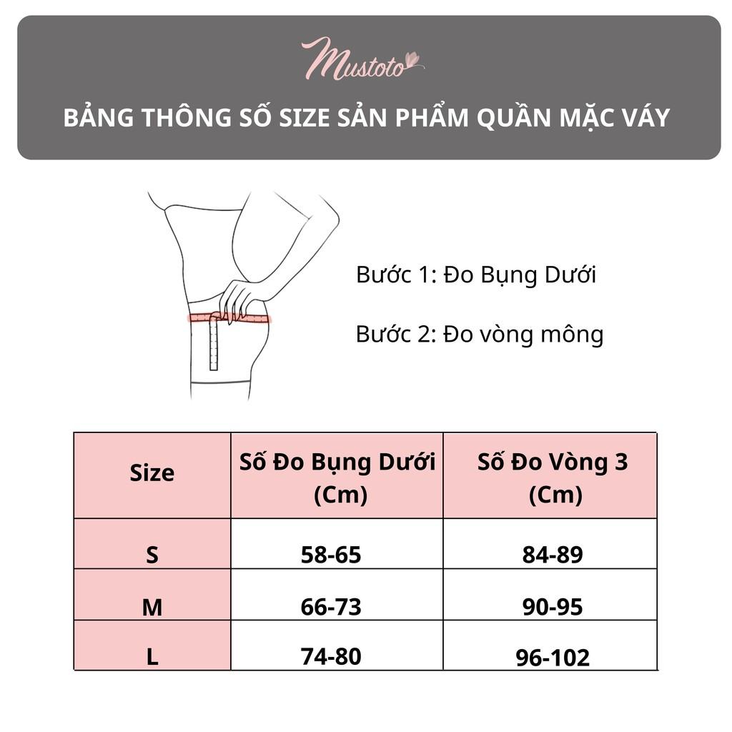 Combo 3 Quần Lót Đùi Nữ Trơn Mặc Váy Thoải Mái Cassia (Mustoto MQ25)