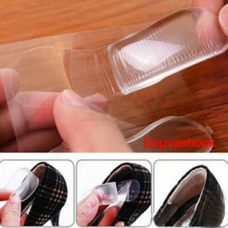 Combo 2 vỉ lót giầy silicon lót giày silicon chống đau chân, lót gót giày silicon bảo vệ gót chân