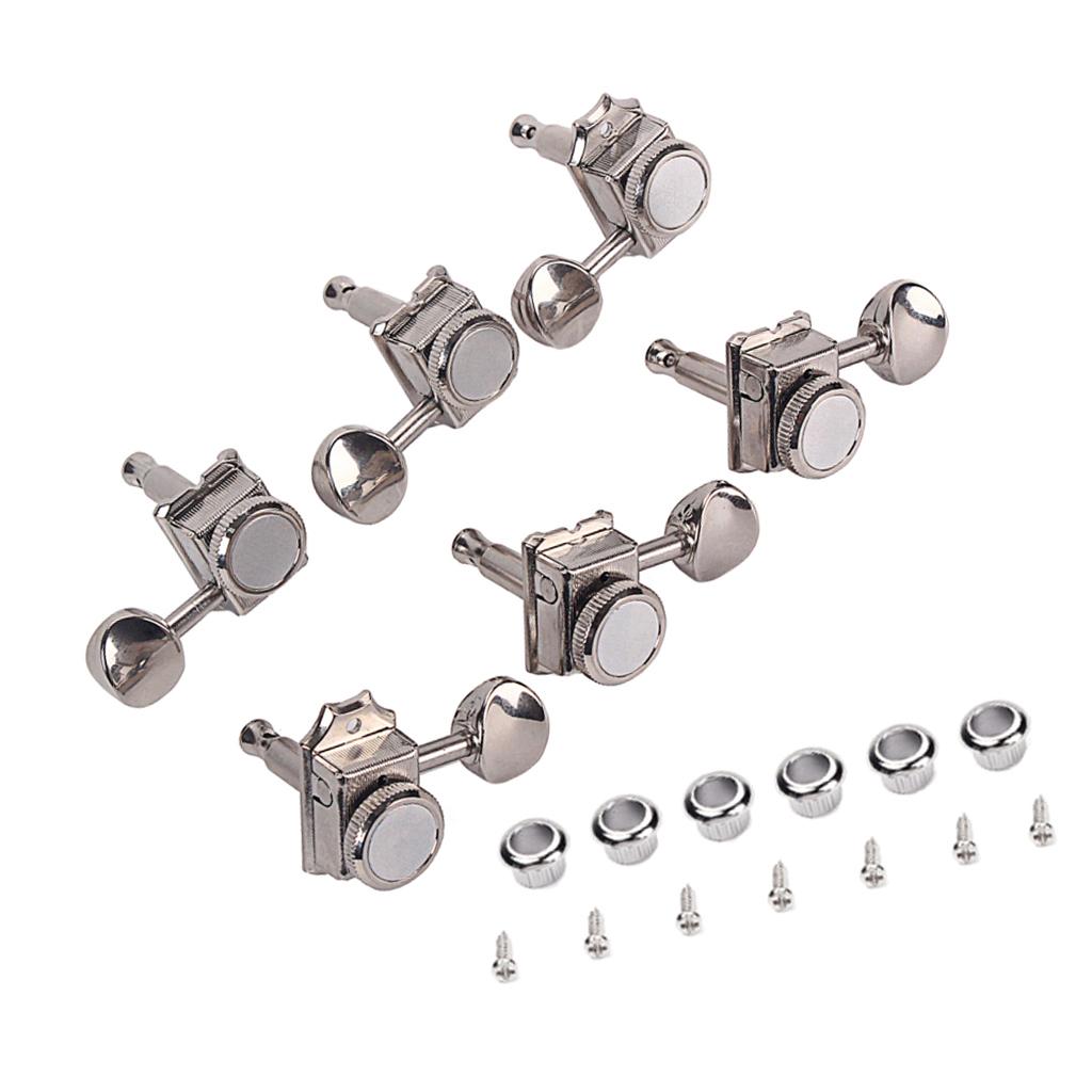Set of 6 Guitar Tuners Tuning Pegs 6R with Lock for Vintage Style ST TL Electric Guitar Parts