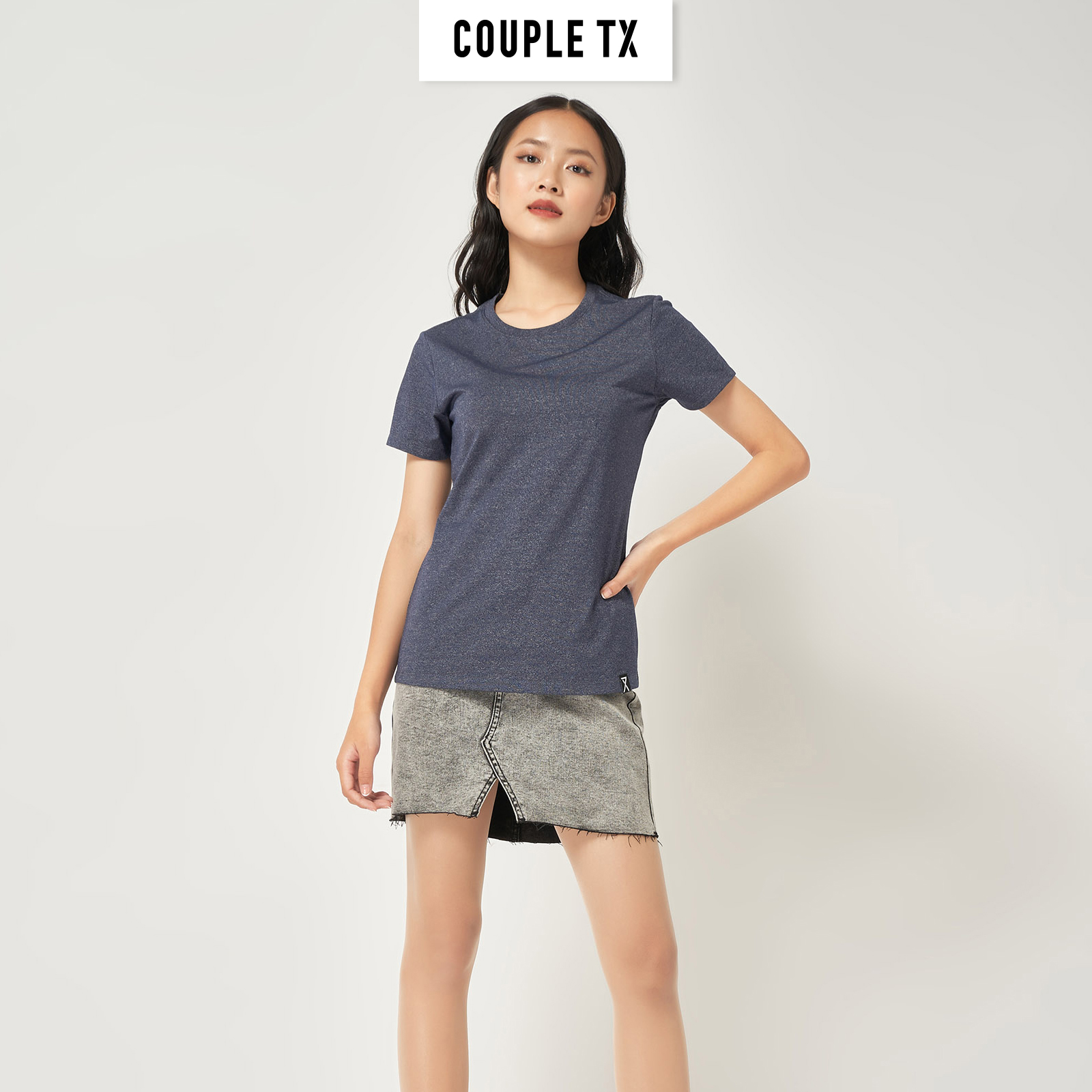 Áo Thun Cổ Tròn Nữ Couple TX WTS 2030