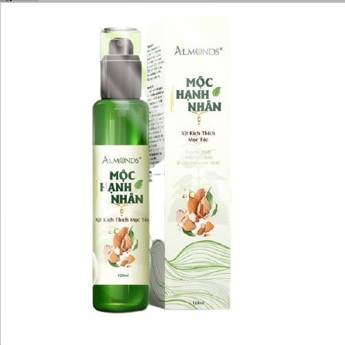 Xịt kích mọc tóc mộc hạnh nhân Almonds chiết xuất từ bưởi 120ml