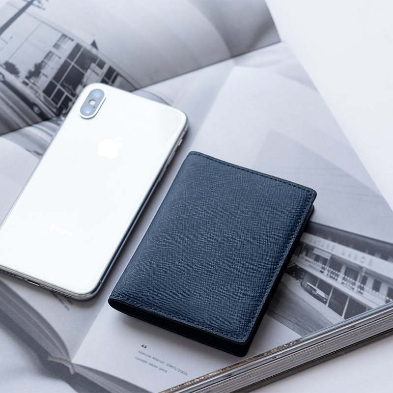 VÍ MINI ĐỰNG THẺ Bóp Nhỏ Gọn Cardholder COSY Da Saffiano Nhập Khẩu Nam Nữ Cao Cấp Chống Thấm Nước Thương Hiệu DOLANTO